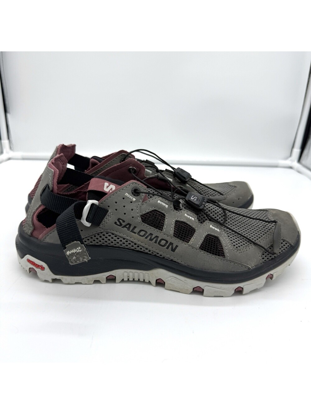 Salomon Women Tech amphibian 5 sandals US8 EU40 Trail Hiking Water Shoes Outdoor
